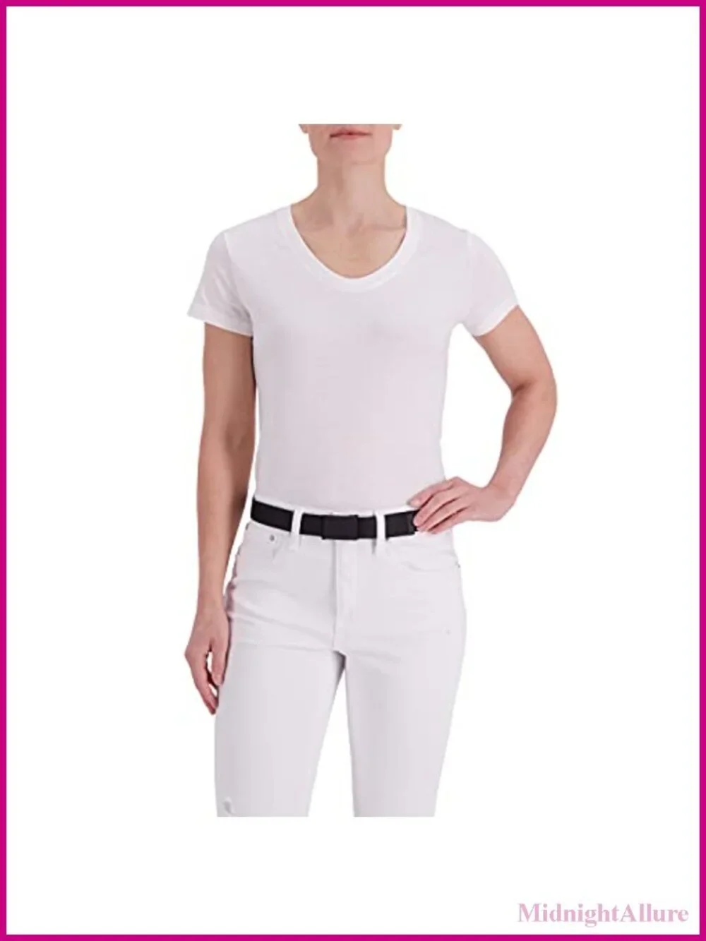 Adjustable Compression Buckle Fabric Belt Workwear Casual